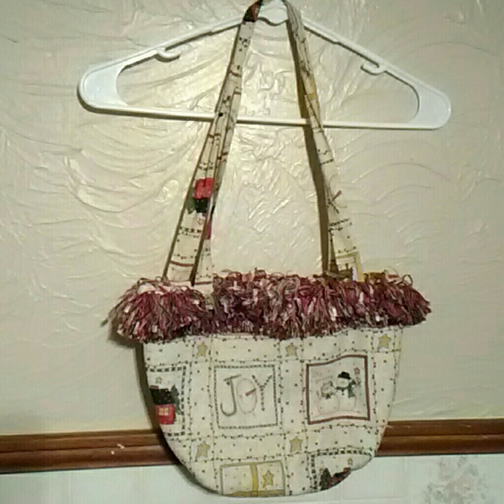 Handmade Christmas purse handbag